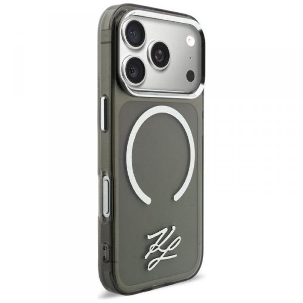 Etui Karl Lagerfeld IML KL Script Logo   MagSafe do iPhone 17 Pro Max czarny