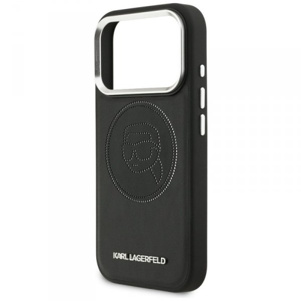 Etui Karl Lagerfeld K Head Point Logo    MagSafe do iPhone 17 Pro Max czarny