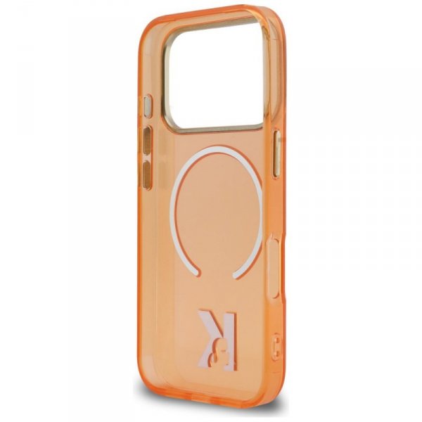 Etui Karl Lagerfeld IML K Head Logo      MagSafe do iPhone 17 Pro pomarańczowy