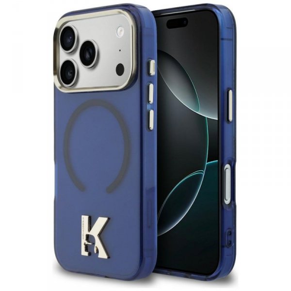 Etui Karl Lagerfeld IML K Head Logo      MagSafe do iPhone 17 Pro Max niebieski