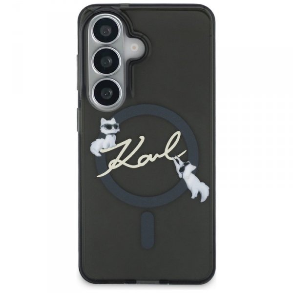 Etui Karl Lagerfeld IML KC Script        MagSafe do Samsung Galaxy S26+ czarny