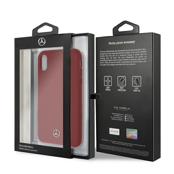 Mercedes MEHCI61SILRE iPhone Xrczerwony/red hardcase Silicone Line