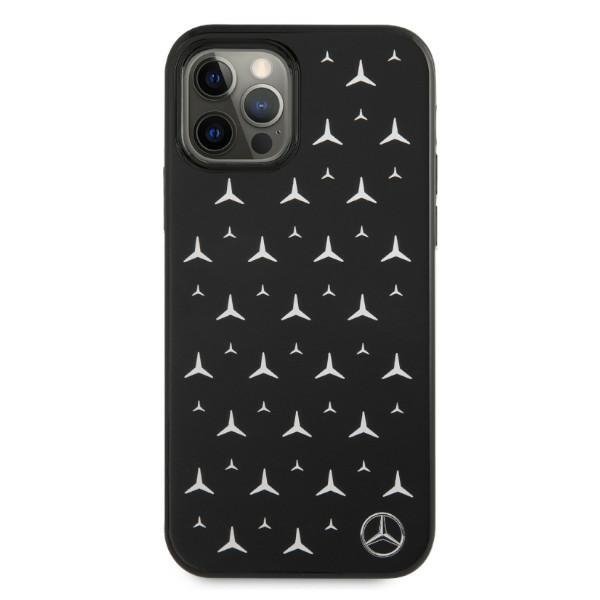 Mercedes MEHCP12LESPBK iPhone 12 Pro Max 6,7&quot; czarny/black hardcase Silver Stars Pattern