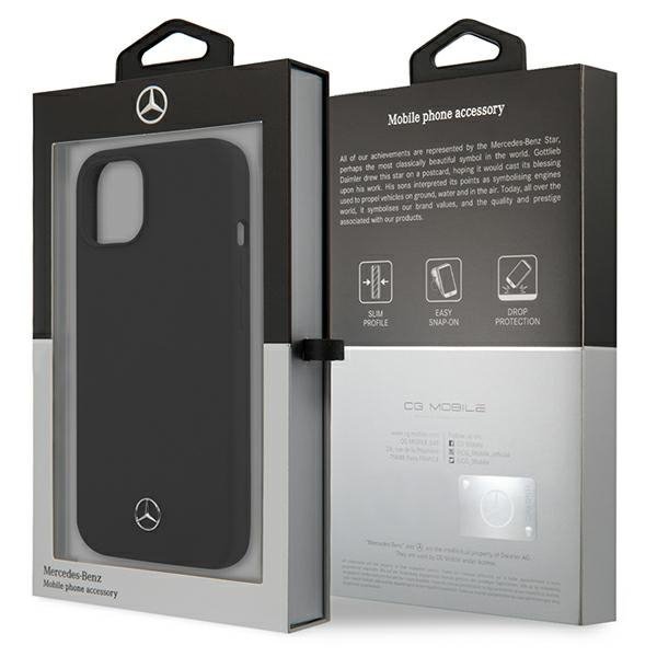 Mercedes MEHCP13SSILBK iPhone 13 mini 5,4&quot; czarny/black hardcase Silicone Line