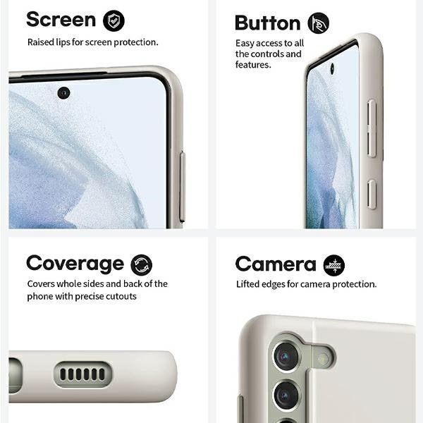 Mercury Silicone iPhone 15 6.1&quot;jasnoszary/stone