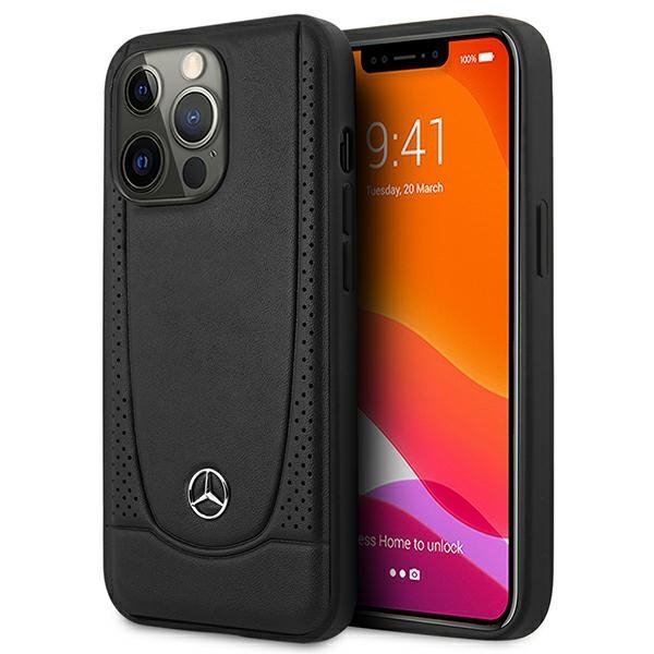 Mercedes MEHCP15XARMBK iPhone 15 Pro Max 6.7&quot; czarny/black hardcase Leather Urban