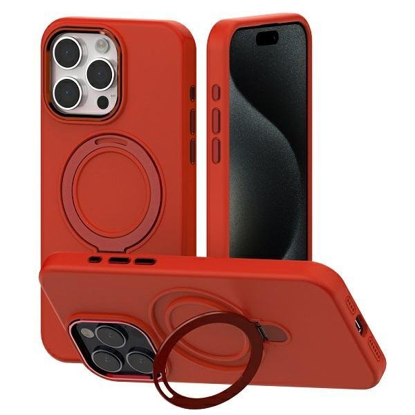 Mercury MagSafe Stand Silicone iPhone 15 Pro Max 6,7&quot; czerwony /red