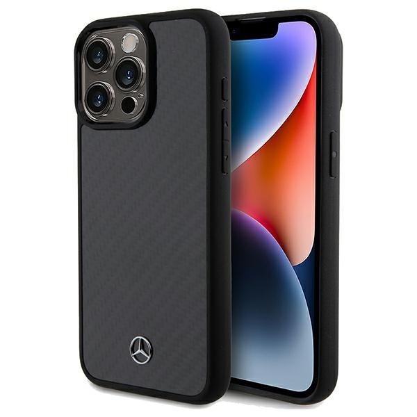 Mercedes MEHCP15XRCABK iPhone 15 Pro Max 6.7&quot; czarny/black hardcase Carbon Fiber Dynamic