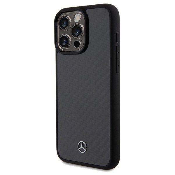 Mercedes MEHCP15XRCABK iPhone 15 Pro Max 6.7&quot; czarny/black hardcase Carbon Fiber Dynamic