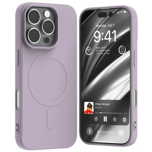 Mercury MagSafe Semi-Silicone iPhone 16Pro 6,3&quot; liliowy fiolet /lilac purple