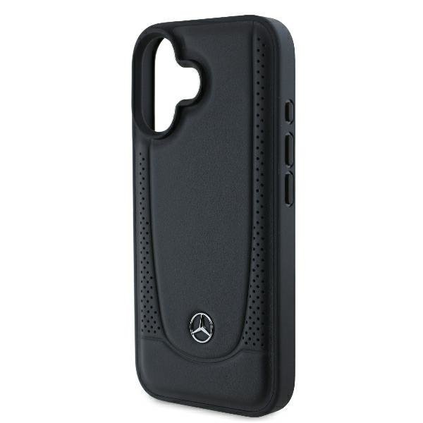 Mercedes MEHCP16MARMBK iPhone16 Plus 6.7&quot; czarny/black hardcase Leather Urban