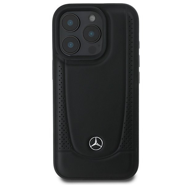 Mercedes MEHCP16LARMBK iPhone 16 Pro6.3&quot; czarny/black hardcase Leather Urban