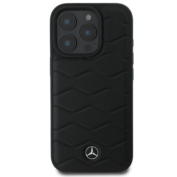 Mercedes MEHCP16L23RWRSK iPhone 16 Pro6.3&quot; czarny/black hardcase MB Waves Leather