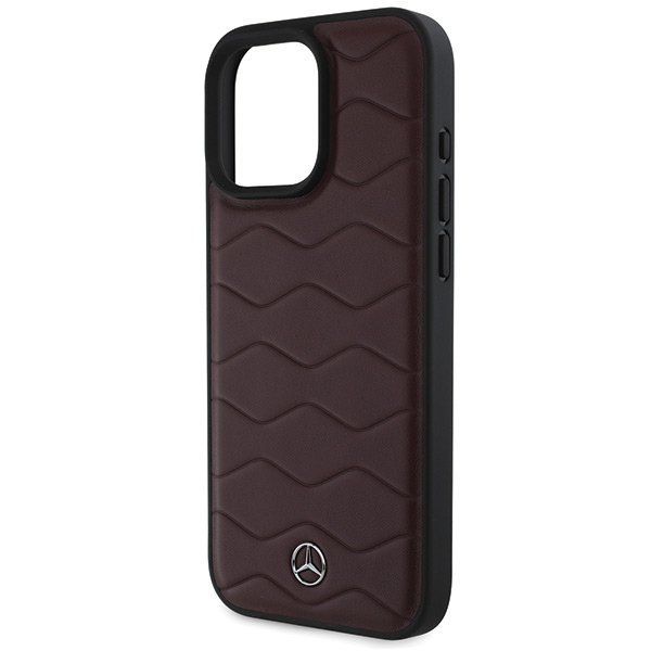 Mercedes MEHCP16X23RWRSR iPhone16 Pro Max 6.9&quot; czerwony/red hardcase MB Waves Leather