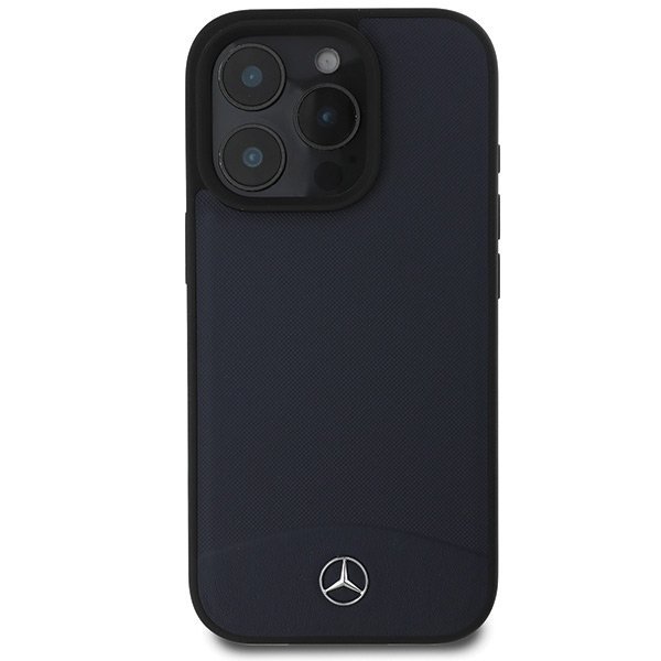 Mercedes MEHMP16X23RBARV iPhone16 Pro Max 6.9&quot; granatowy/navy hardcase Textured And Plain Leather MagSafe