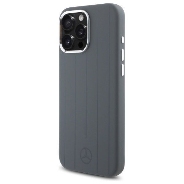 Mercedes MEHMP16X23SUVSA iPhone 16 Pro   Max 6.9&quot; szary/grey hardcase Silicone Vertical Tonal Stripes MagSafe