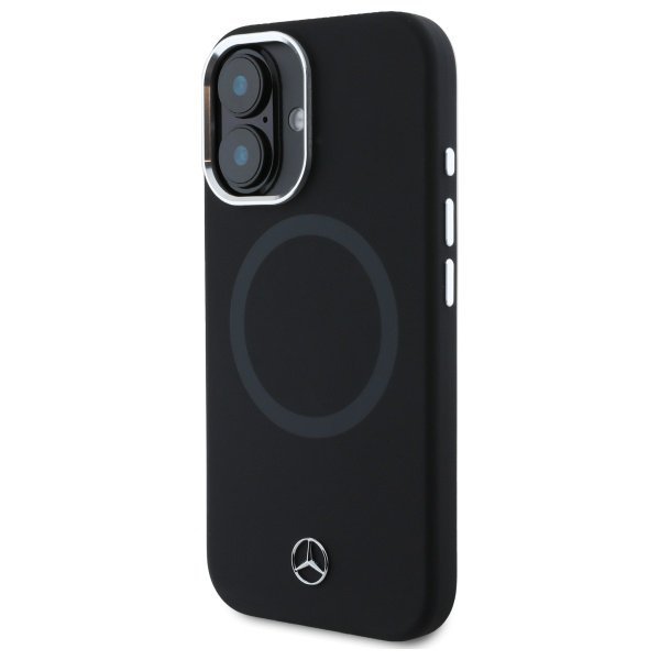 Mercedes MEHMP16S23SUTTK iPhone 16 6.1&quot;  czarny/black hardcase Silicone Tonal Logo MagSafe