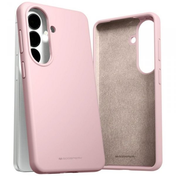 Etui Mercury Silicone do Samsung Galaxy  S26 różowo-piaskowy