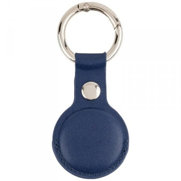 Mercury etui Leather AirTag granatowy    /navy