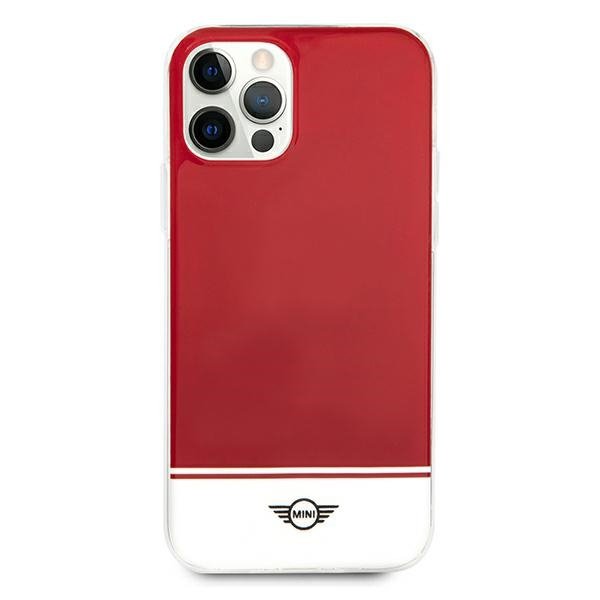 Mini MIHCP12MPCUBIRE iPhone 12/12 Pro 6,1&quot; czerwony/red hard case Stripe Collection