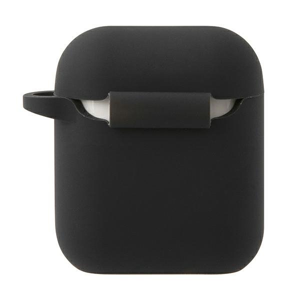 Mini MIACA2SLTBK AirPods 1/2 cover czarny/black hard case Silicone Collection