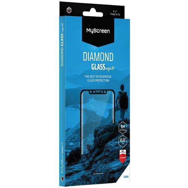 MS Diamond Glass Edge 3D iPhone 7/8/SE 2021/SE 2022 czarny/black szkło hartowane