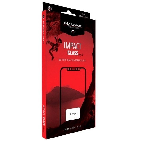 MS ImpactGLASS Edge 3D Sam N970 Note 10czarny/black Antyuderzeniowe szkło hybrydowe na cały ekran 6H