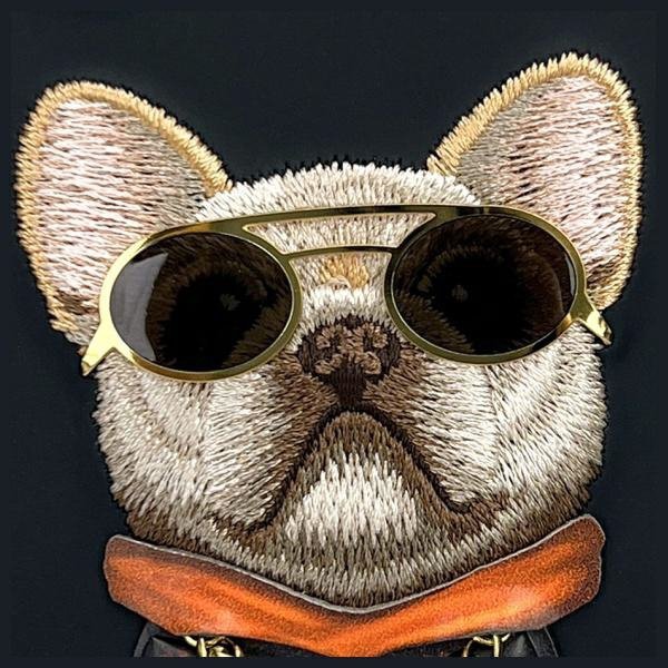 Nimmy etui iPhone 16 6.1&quot; czarny/black   Glasses Cool Dog