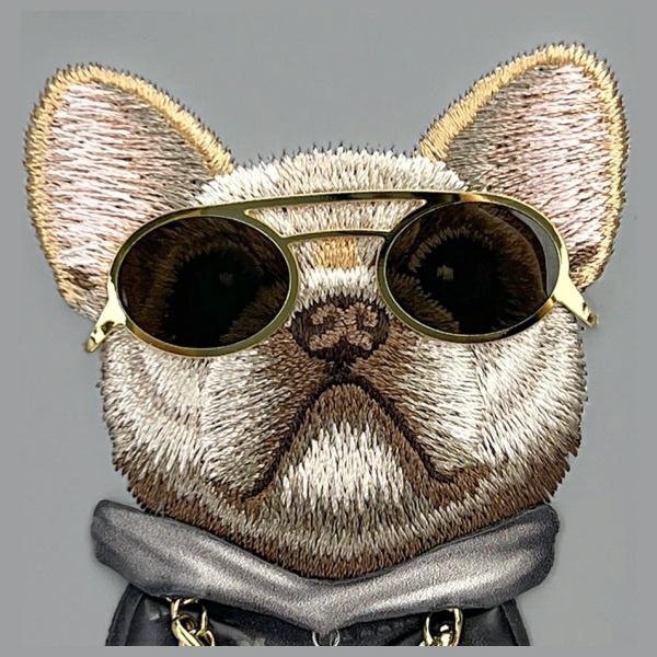 Nimmy etui iPhone 16 6.1&quot; szary/gray     Glasses Cool Dog
