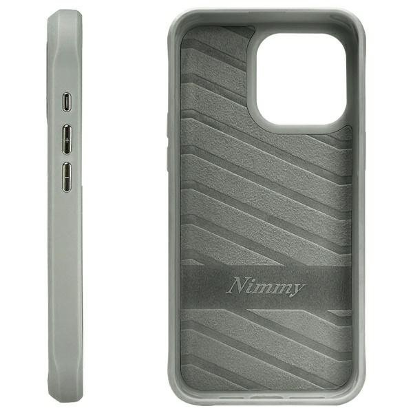 Nimmy etui iPhone 15 Pro 6.1&quot; szary/gray Glasses Cool Cat