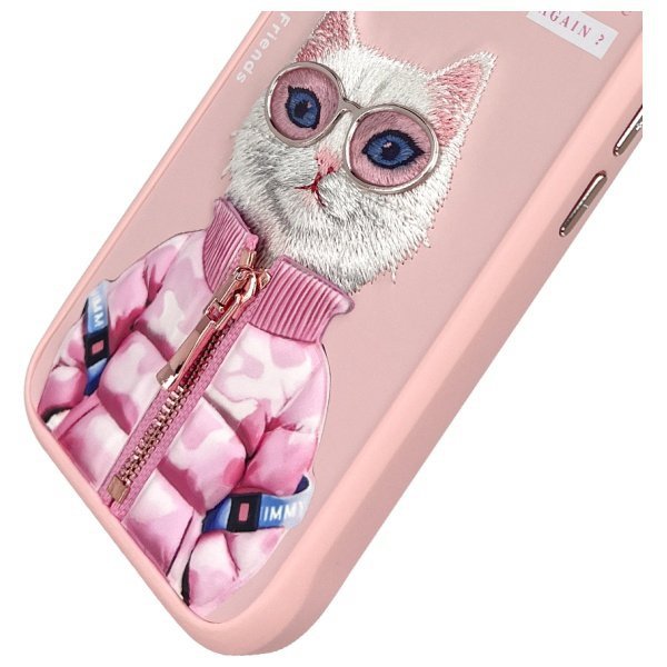 Nimmy etui iPhone 16 6.1&quot; różowy/pink    Cool&Cute 2.0 Cat