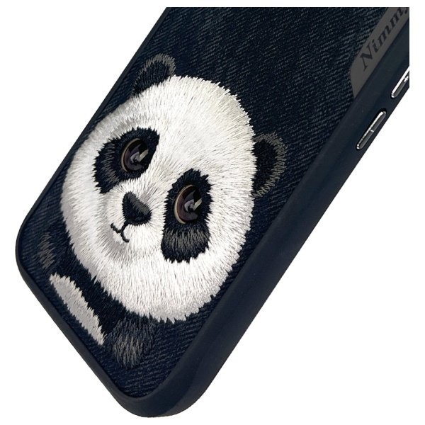 Nimmy etui iPhone 16 6.1&quot; czarny/black   Big Eyed Pet 2.0 Panda