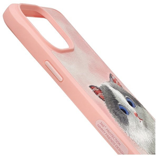 Nimmy etui iPhone 15 Pro 6.1&quot;            różowy/pink Big Eyed Pet 2.0 Cat