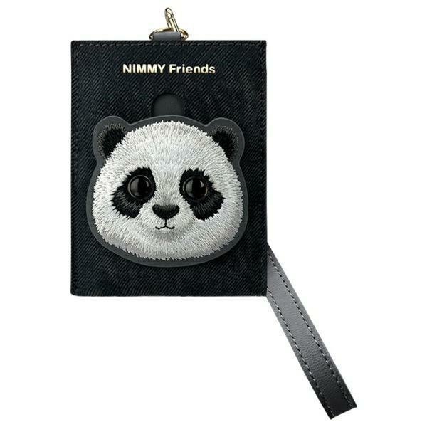 Nimmy portfel na karty czarny/black Big  Eyed Pet 2.0 Cat