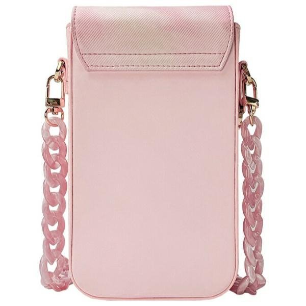 Nimmy Zestaw 3w1 torebka na telefon +    portfel + etui na lokalizator różowy/pink Big Eyed Pet 2.0 Cat