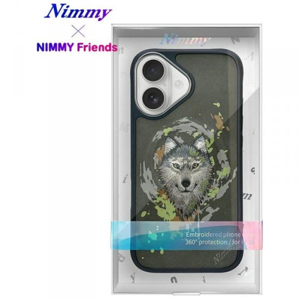 Etui Nimmy Wilk MagSafe do iPhone 16     ciemnoszary