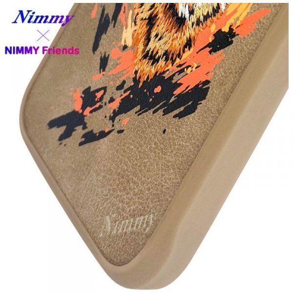 Etui Nimmy Tygrys MagSafe do iPhone 16   jasnobrązowy