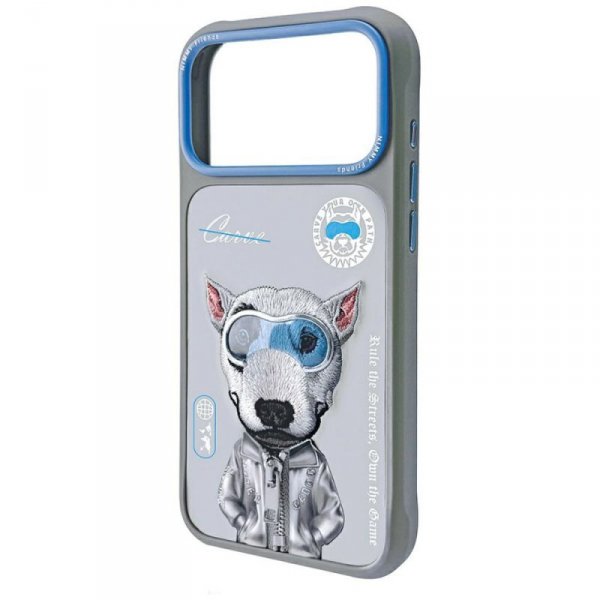 Etui Nimmy Cool&Cute 2.0 Dog do iPhone   17 Pro szary