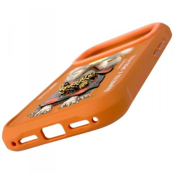 Etui Nimmy Glasses Cool Dog do iPhone 17 Pro Max pomarańczowy