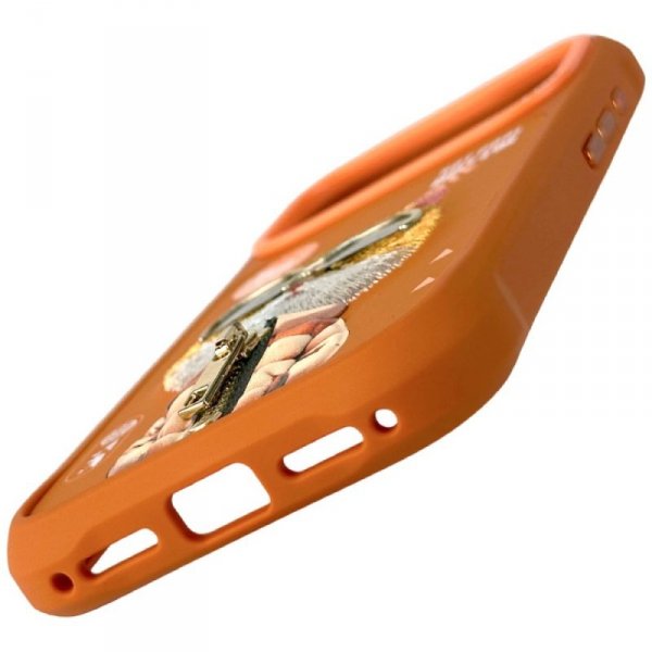 Etui Nimmy Cool&Cute 2.0 Cat do iPhone   17 Pro pomarańczowy