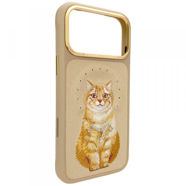 Etui Nimmy Lucky Fashion Cat MagSafe do  iPhone 17 Pro Max brązowy
