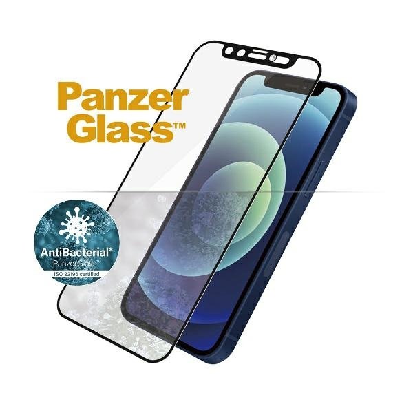 PanzerGlass E2E Microfracture iPhone 12 Mini 5,4&quot; CamSlider Swarovsky Case Friendly AntiBacterial czarny/black
