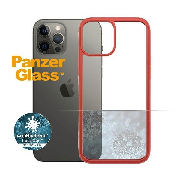 PanzerGlass ClearCase iPhone 12 Pro Max Mandarin Red AB