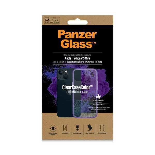 PanzerGlass ClearCase iPhone 13 Mini 5.4&quot; Antibacterial Military grade Grape 0327