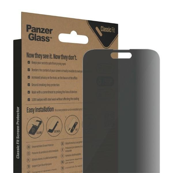 PanzerGlass Classic Fit iPhone 14 Pro Max 6,7&quot; Privacy Screen Protection Antibacterial P2770