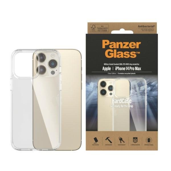 PanzerGlass HardCase iPhone 14 Pro Max 6,7&quot; Antibacterial Military grade transparent 0404
