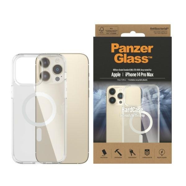 PanzerGlass HardCase iPhone 14 Pro Max 6,7&quot; MagSafe Antibacterial Military grade transparent 0412