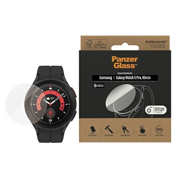 PanzerGlass Galaxy Watch Classic 5 Pro45mm Screen Protection Antibacterial 3676