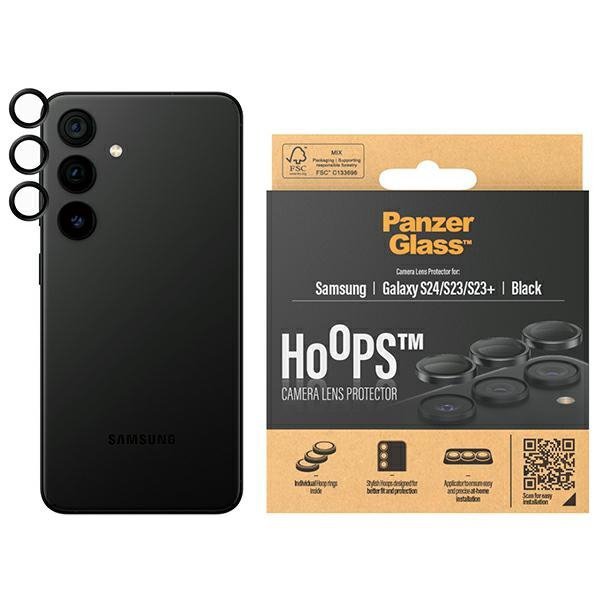 PanzerGlass Hoops Camera Sam S24 /S23 / S23+ czarny/black 1207 camera lens protector hoop optic rings