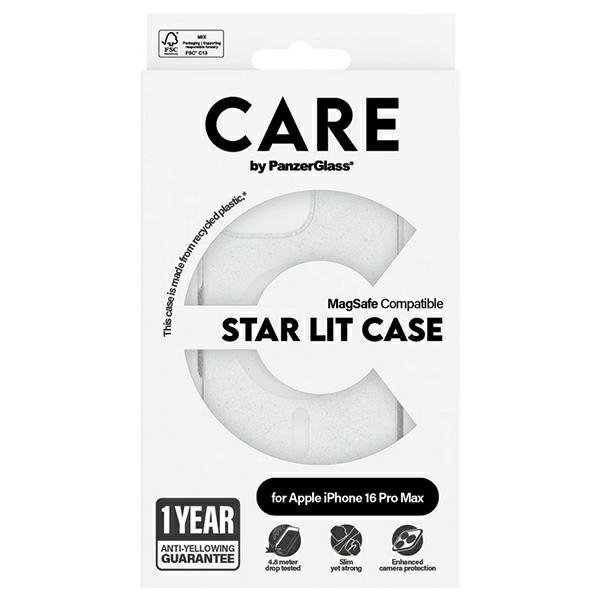 Etui CARE by PanzerGlass Flagship Star   Lit Case iPhone 16 Pro Max 6,9&quot; biały/white MagSafe 1344